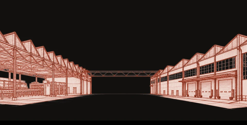 Sketch of a manufacturing facility